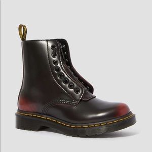 Doc Marten Pascal boots in cherry red Arcadia